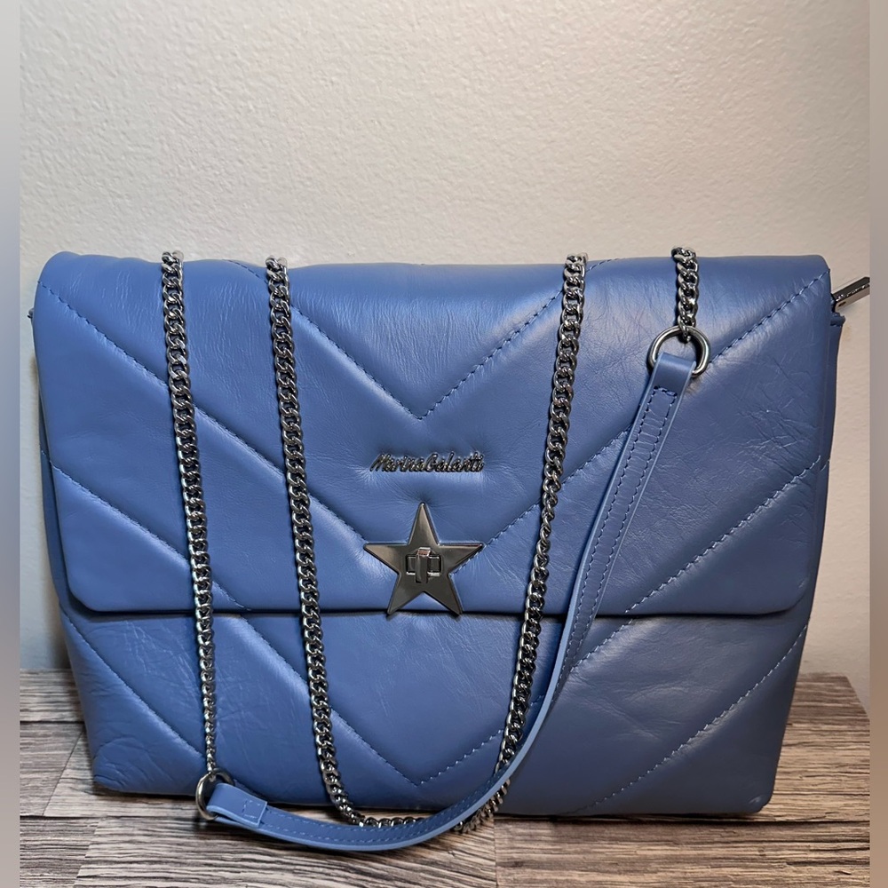 Marina Galanti genuine Italian large crossbody purse!